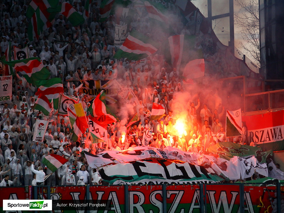 Trybuny podczas meczu Wisła Kraków - Legia Warszawa 1:2